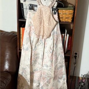 Morgan & Co. Cream Lace Dress